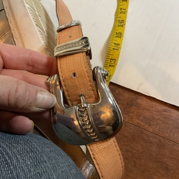 Vintage Tan Western Belt S/M - Picture 5 of 10